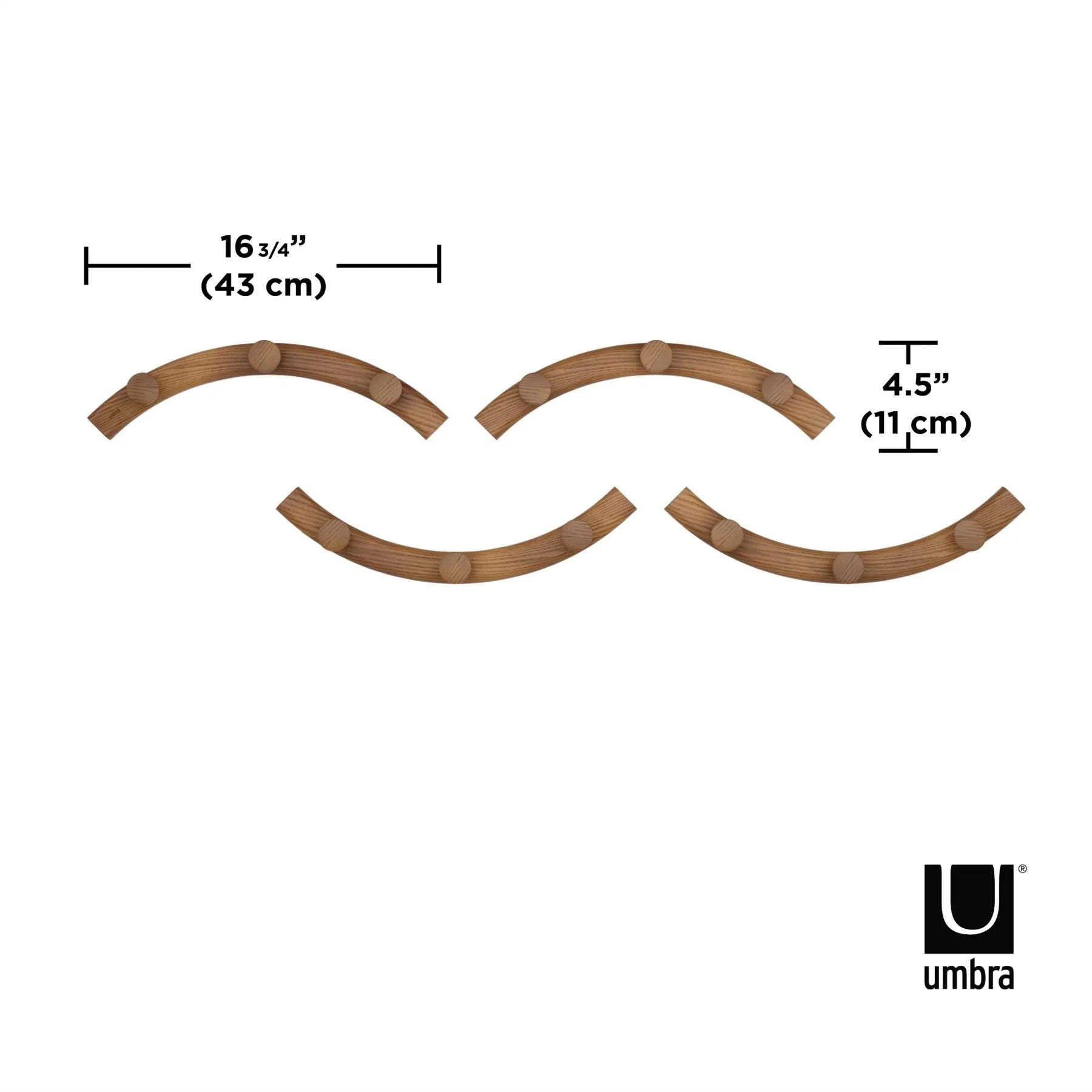 Umbra Slinka Wall Hooks Set of 4