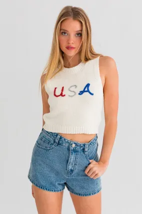 USA KNIT TANK TOP