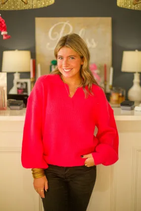 V-Neck Sweater Top