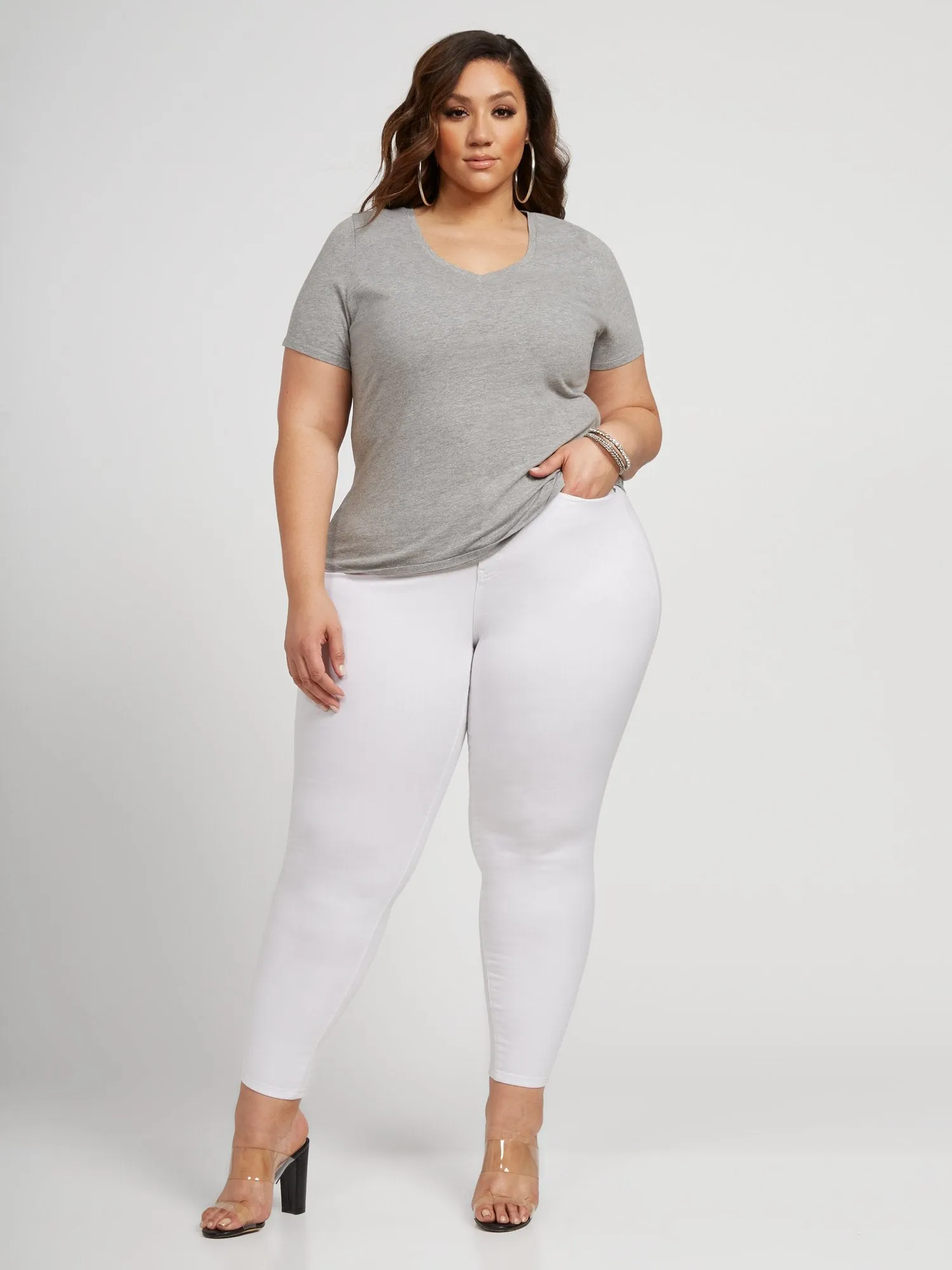 Valery Short Sleeve V-Neck Tee