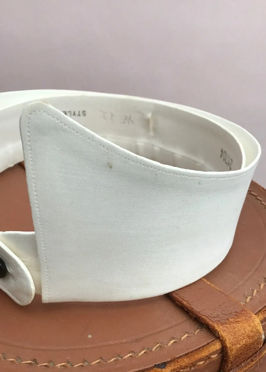 Vintage Radiac White Starched Detachable Collar | 14.5” | Style No2