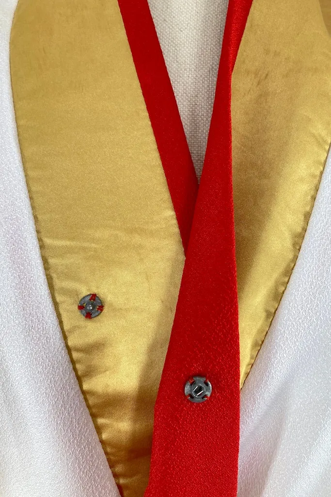 Vintage Red & White Floral Kimono Cardigan