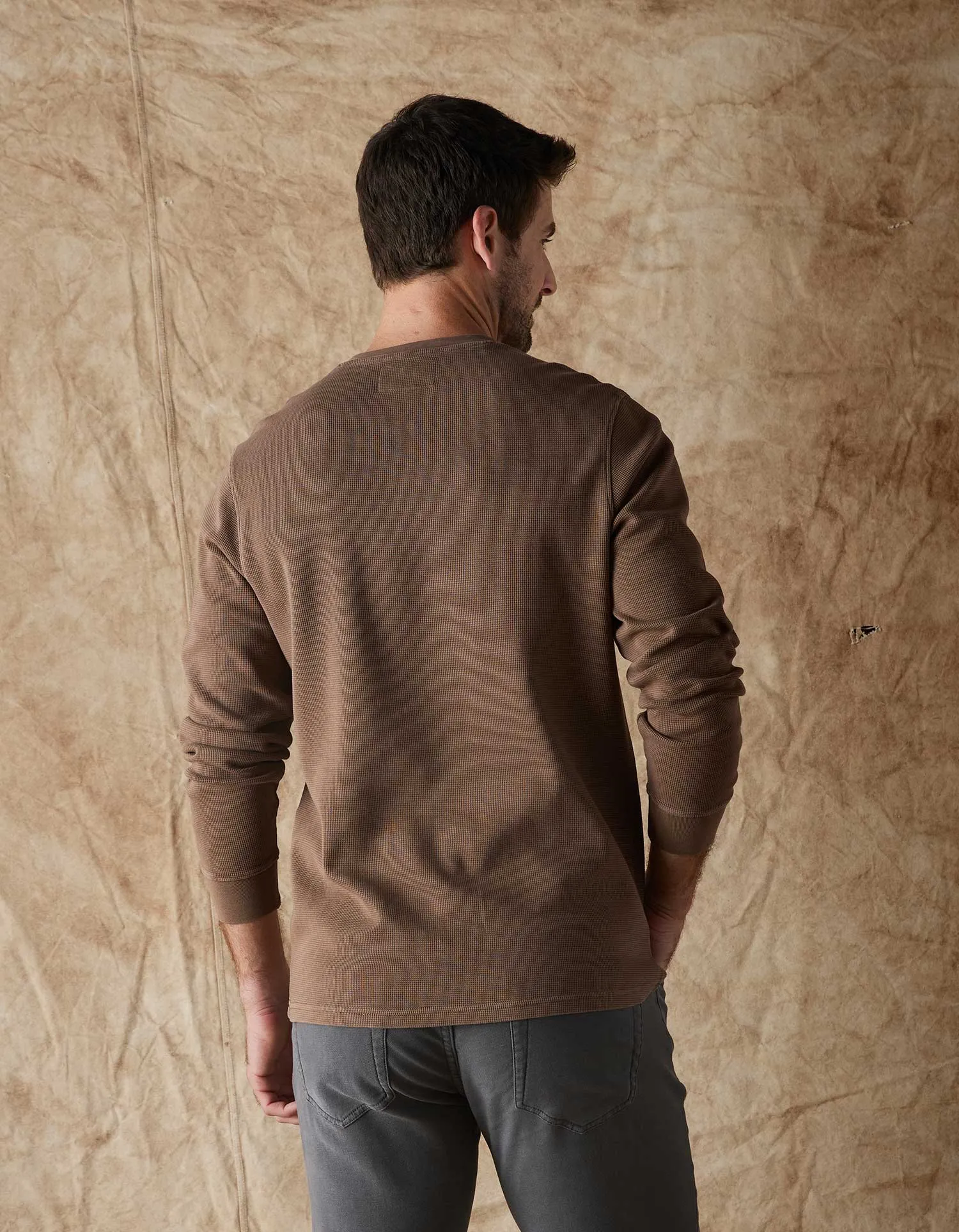 Vintage Thermal Henley
