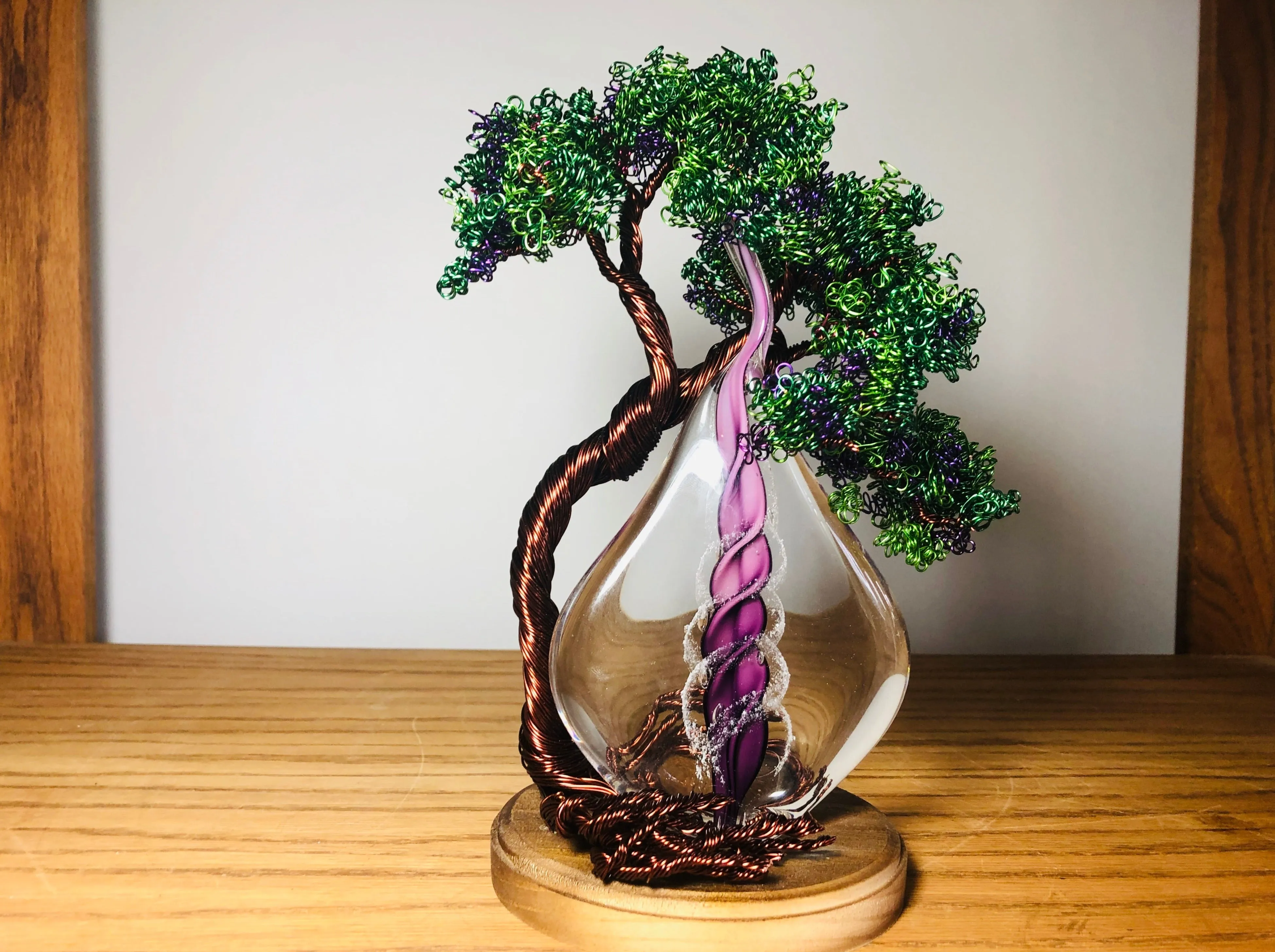 Wire Wrapped Tree of Life with Memorial Flame