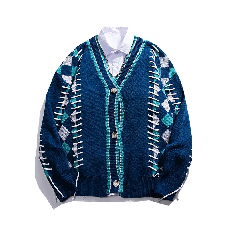 Women's Mens Winter Retro Y2K Clothes Knitted Sweater Waistcoat Coat Cold Blouse Long Sleeve Jumpers Men High Quality Streetwear