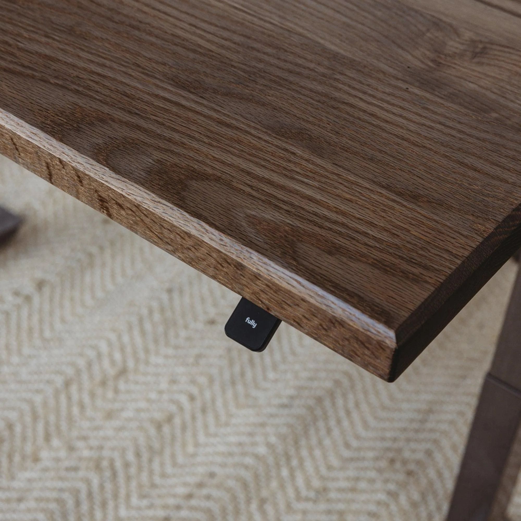 Wood Slab Desk //Solid Wood Home Office Desk with Choice of Adjustable or Fixed Base