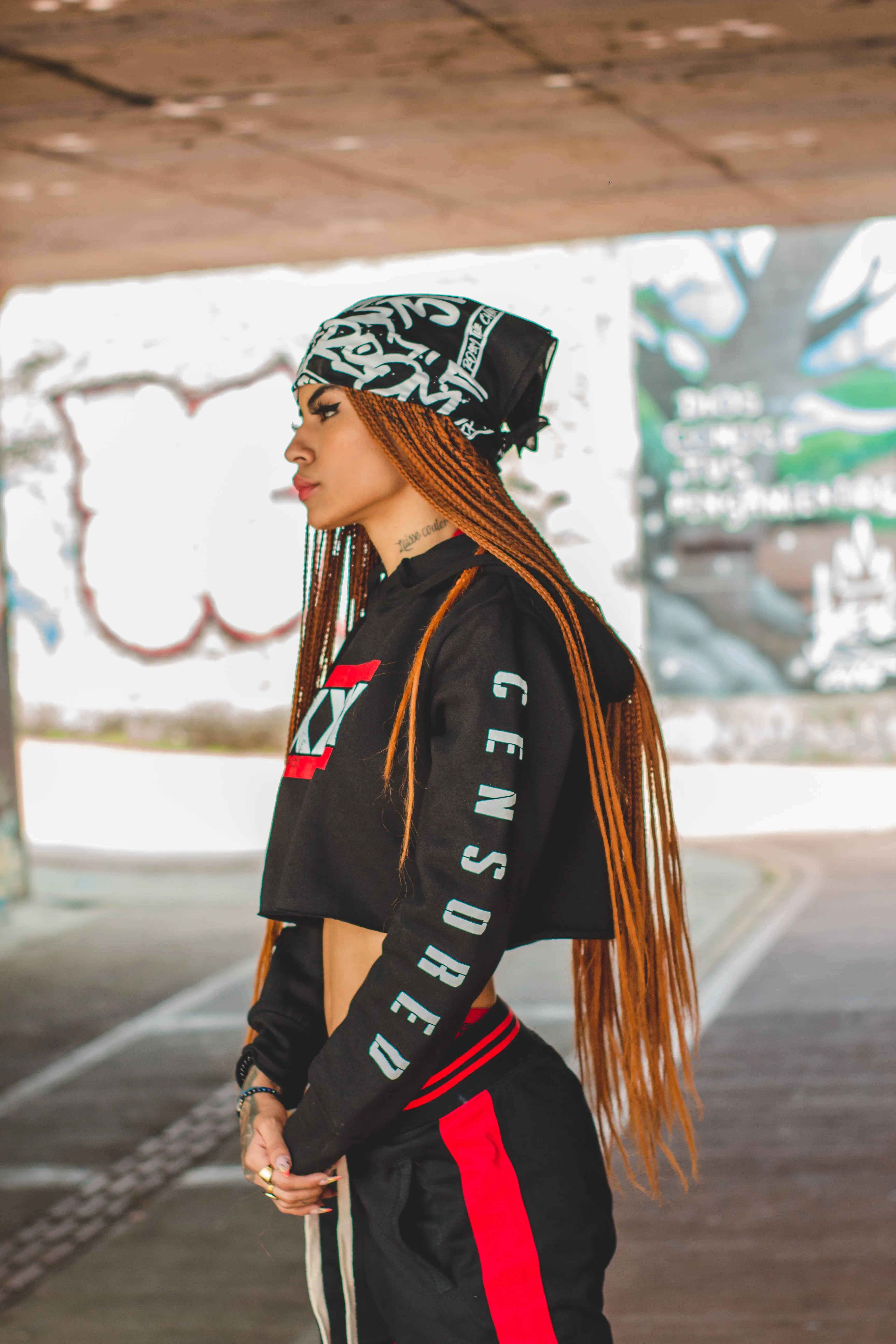XXX - WOMENS CROPPED HOODIE
